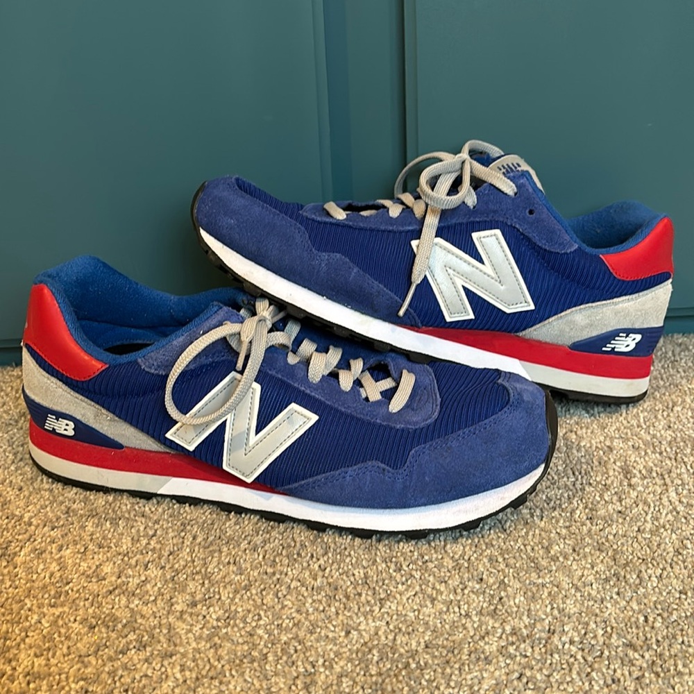 Men’s New Balance Retro Blue Red White Sneakers Sz 13